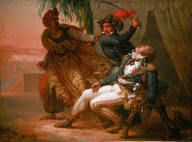 Assassination of Kleber in Cairo, June 14th, 1800 (Antoine-Jean Gros) (1771-1835) Strasbourg Historical Museum, MH941.